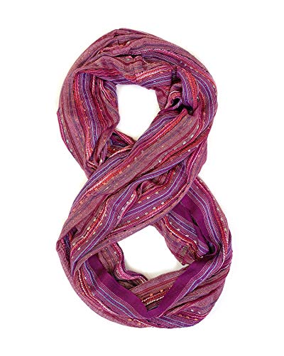 Anika Dali Women's Shimmer Sparkle Infinity Scarf- Festival Boho Bliss Fashion Scarf (Provence Purple) #TOP3
