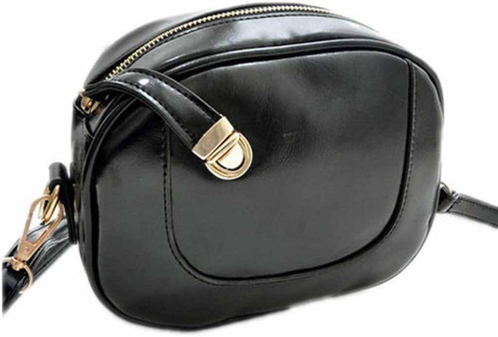 Multi-Color Full Fashion Womens Mini Shoulder Bag Case Organizer Purse Wallet-Black