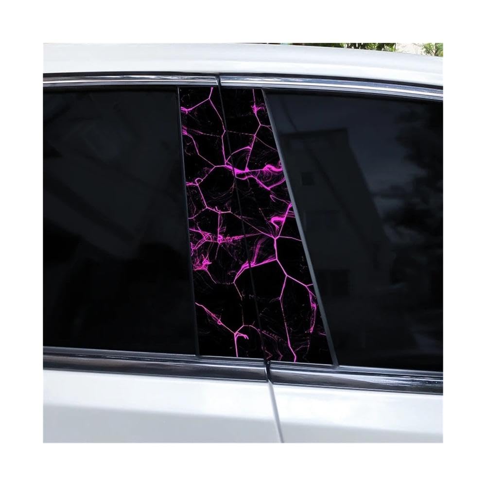 Bertdcx K Lightning Cool Car B-Pillar Stickers Cover Scratches Suitable For Most Car Door Pillar Stickers Auto Parts(K)
