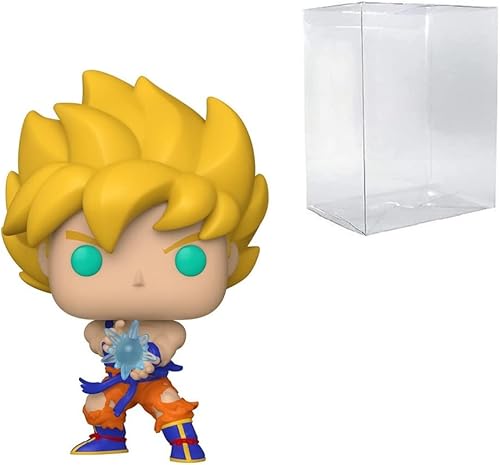 Pop! Dragon Ball Z - Super Saiyan Goku con Kamehameha Wave Figura de vinilo (paquete con funda protectora de caja compatible)