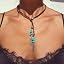 E:Turquoise Boho Necklace