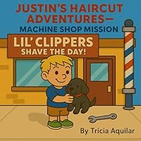 Justin’s Haircut Adventures – Machine Shop Mission B0F6DWQ1Y1 Book Cover