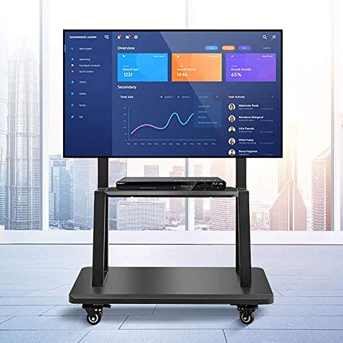 Soporte móvil para TV 32''-75'' con ruedas y estante miniatura 7
