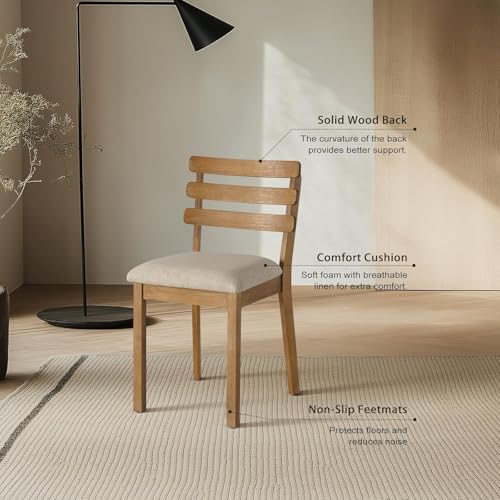 Image of Farmhouse Dining Room Table Set for 6 with Upholstered Bench and Chairs
