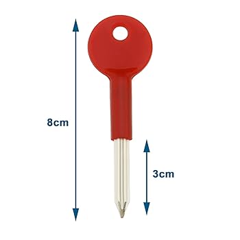 2 X Universal Bolt Key Security Rack Door Star Key Lock For Doors And Windows