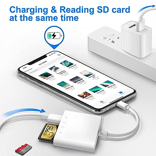 SD Card Reader for iPhone iPad 4 in 1 Camera Card Viewer - Image 3