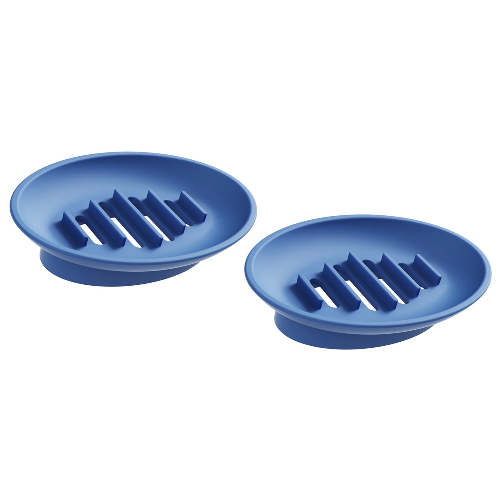 Multipurpose Soap Dishes Silicone Holder for Household Bathroom Countertop Organization Soaps Storage Tray 2PCS Holder