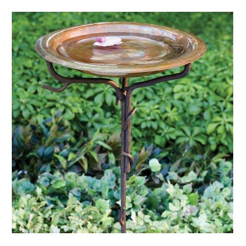 Ancient Graffiti 95105 Solid Copper Birdbath thumb #1