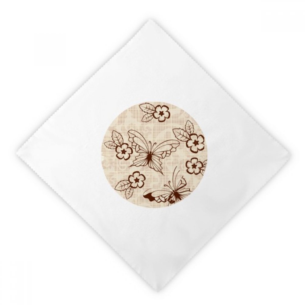 Serviettes de table fleurs et papillon vintage pour embellir vos déjeuners de jardin bucoliques