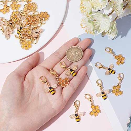 SUNNYCLUE 1 Box 40Pcs Bees Stitch Marker - Image 3