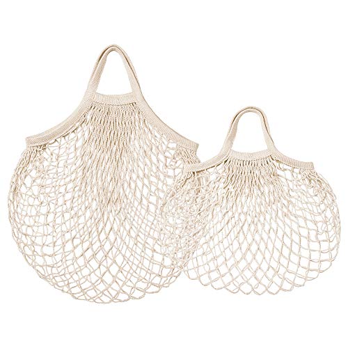 IKEA KUNGSFORS - Bolsa de red (2 unidades), color natural