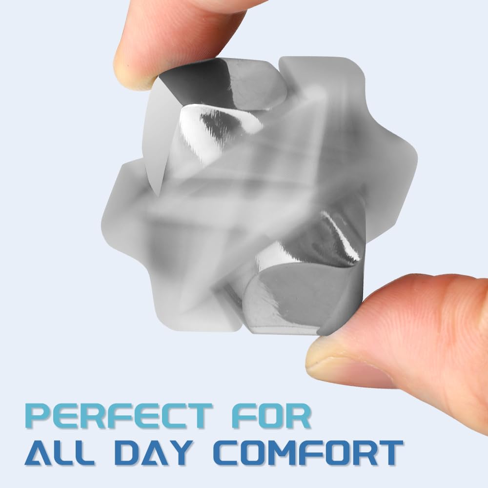 Infinity Fidget Cube Spinner Toy, Metal Sensory Hand Fidget Focus Toy 2 in 1 Figner Spin Puzzle Block - Image 2