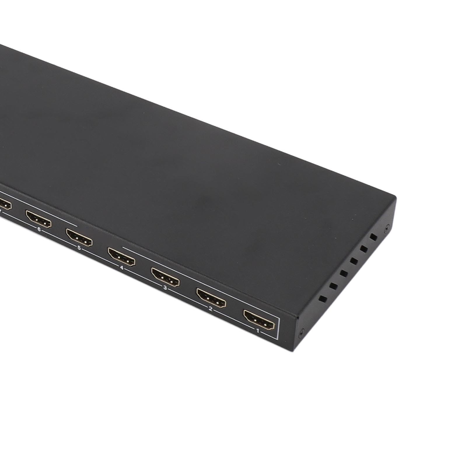 Controlador de Video Wall, 4x4 4K, Expansión de Espacio de Pantalla, Interfaz Multimedia HD, Empalmador de Video para Televisores (Enchufe de la UE)