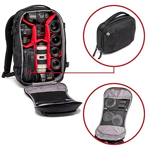 Mochila para cámaras Manfrotto Pro Light Flexloader L negra con bolsillo de gimbal 7