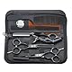 Purple Dragon Haarschere 5,5Zoll Profi Friseurschere Friseurscheren set perfekt Haarschnitt für Damen und Herren Sharfe Schere für Barbier/Friseur/Anfänger (Schwarz)