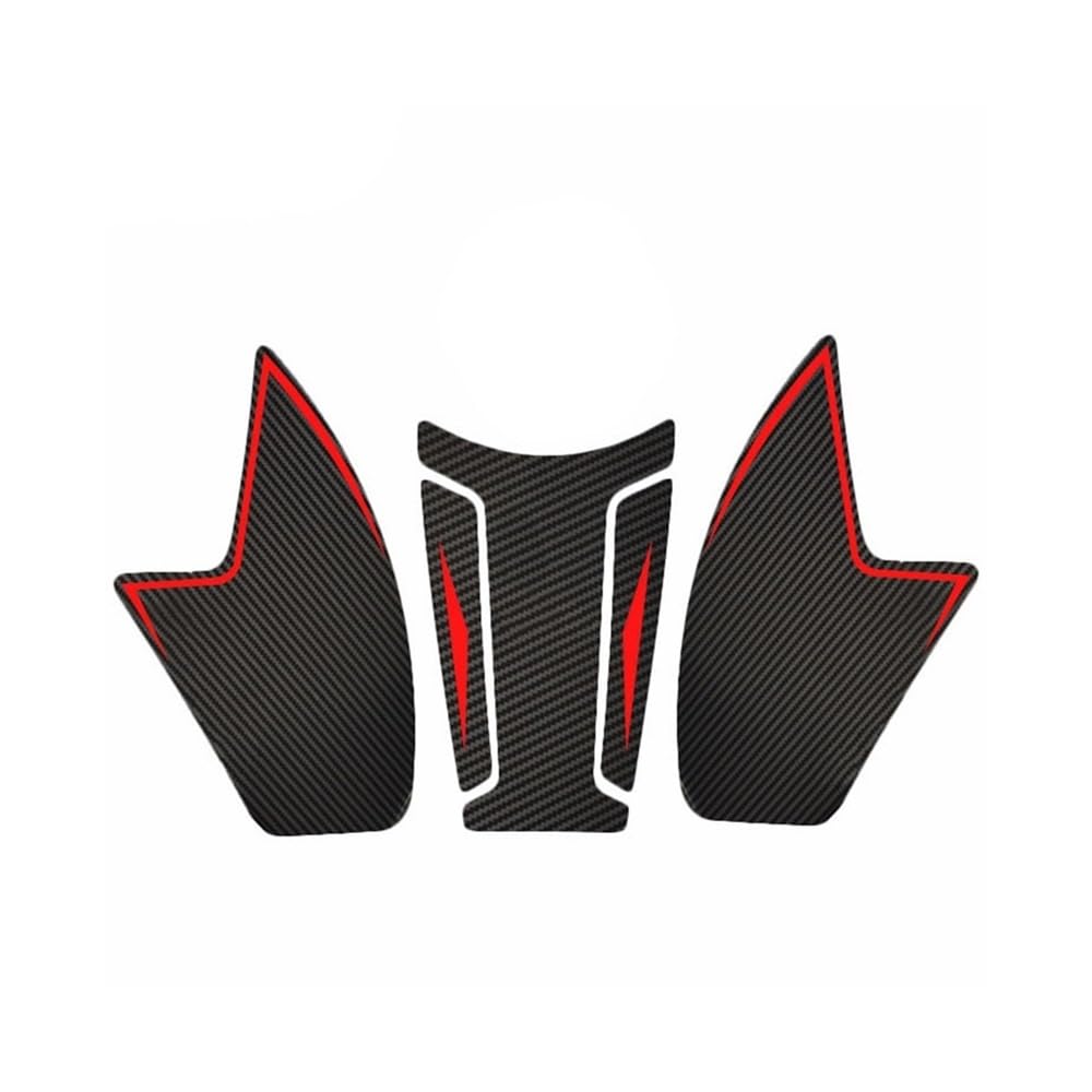 Autocollant réservoir moto carbone antidérapant pad protection genou 350AC