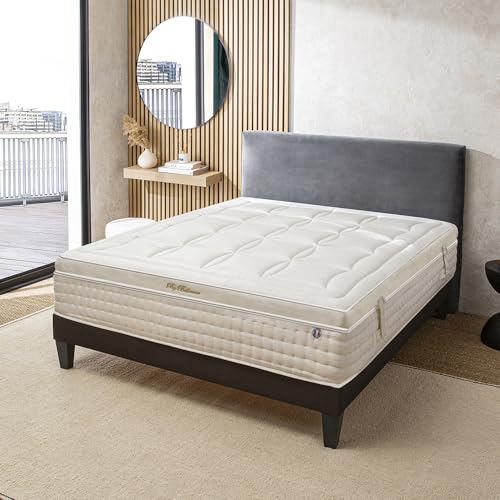 BELLECOUR Matelas Mémoire de Forme 160x200 Empereur Literie Hauteur 33 cm | Confort Ergonomique et Soutien Ferme | Fabriqué en France