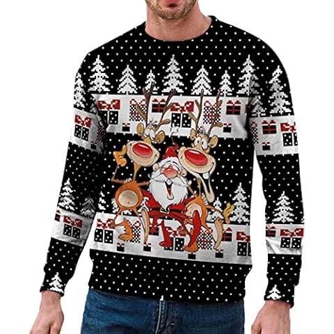 Pull de Noël 3D pour homme Generisch Cover