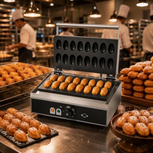 Image of Commercial Waffle Maker Machine, Electric Belgian Waffle Baker, Professional Waffle Machine for Cafe Bakery Restaurant Food Stall (EGG-SHPE-WM) | Electric Belgian Waffle Baker, Professional Waffle Machine, For Cafe Bakery Restaurant Food Stall, EGG-SHPE-WM