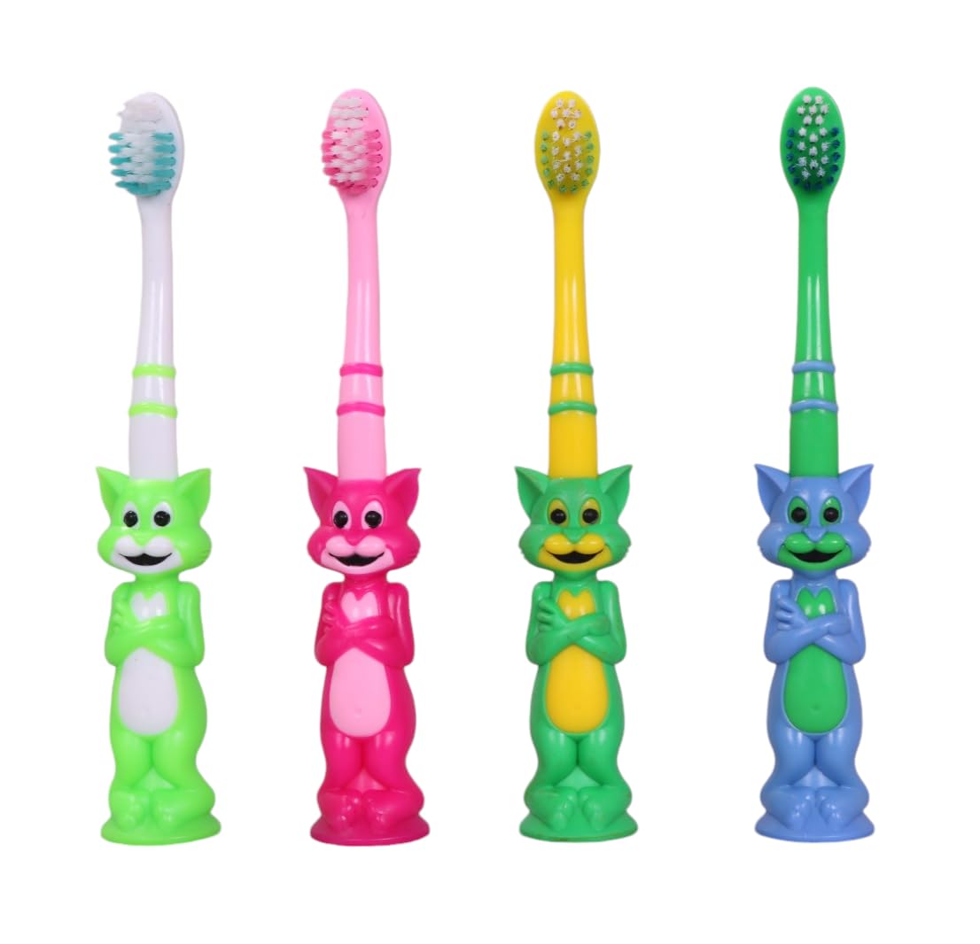 The Divine Exports Kids Elephant Brush Design | Ultra Soft Baby Toothbrush Set, BPA Free Baby Training Toothbrush with Soft Bristles & Easy Grip | Infant Baby Brush Toothbrush Pack of (6) (B0BXHJ5KGH) Amazon Price History, Amazon Price Tracker