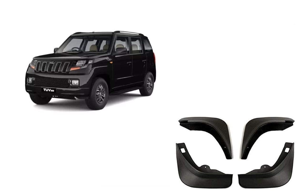 Empica Plastic O.E Type Mud Flaps Car Mud Guard With Allied Accessories Compatible With Mahindra Tuv 300 (Set of 4)
