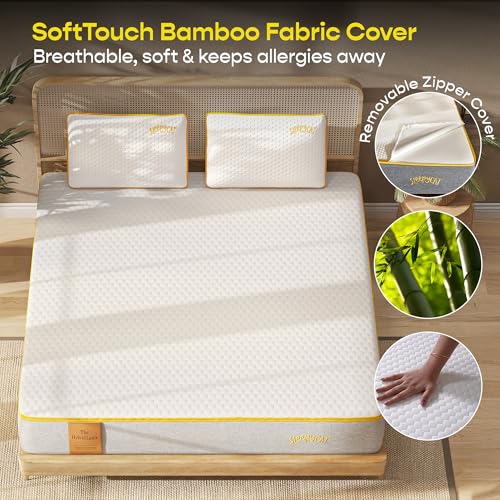 Image of SleepyCat 100% Natural Latex with 7 Zone Body Support- 3 Layered Medium Firm Organic Mattress, Queen Bed Size (75x60x7 Inches)