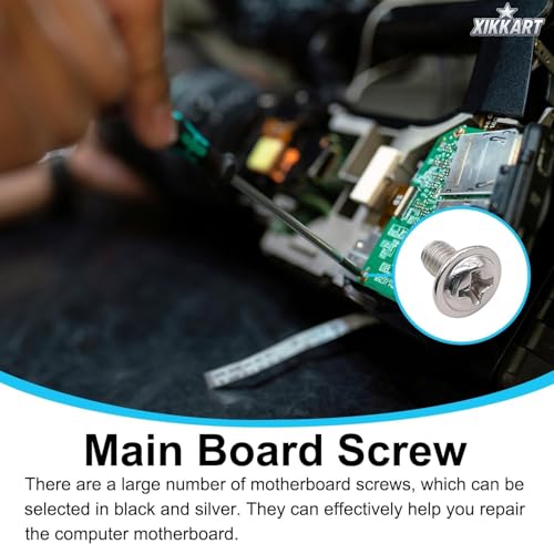 Image of XIKKART 228PCS PC Standoffs & Screws Assortment Kit | Motherboard Standoff Set M3 M3.5 M5 Screws with Washers for Computer Case, SSD, HDD, GPU, Fan Mounting | PC Build & Repair Hardware Screw Set Kit
