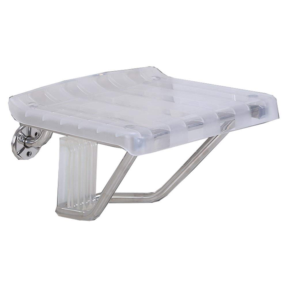 Sgabello per Doccia Sgabello Pieghevole per Bagno Sedia per Doccia in plastica Panca per Scarpe a Parete Donna anziana/Incinta Ausilio per Doccia Staffa in Acciaio Inossidabile Portata 150 kg Ausilio