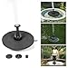 Decdeal Solar Fountain Pump with LED Lighting, 1.5W Floating Solar Panel Submersible Water Pump Kit, Battery Backup, for Bird Bath Garden Pond (7V 1.5W)
