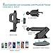 Miracase Car Phone Mount Universal 2-in-1 Car Phone Holder with Dashboard Air Vent Windshield Cell Phone Holder with Telescopic Arm & Dashboard Pad Fit for iPhone Samsung LG Sony Huawei and More