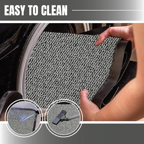 Image of BLADO Washable Door Mats Indoor & Outdoor - Non-Slippery Heavy Duty Doormats Indoor - Stylish & Large Rubber Door Mat - Perfect Dust Grabbing Outdoor & Indoor Door Mat (Grey, 50cm x 80cm)