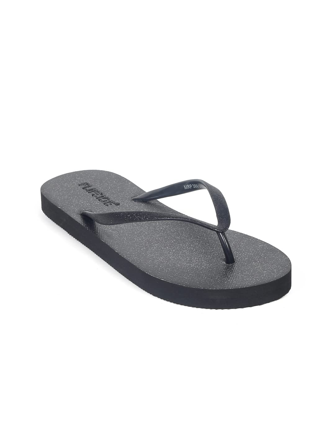 FLIPSIDEWomen Shiny Sky Black Fashion Slippers-6 UK (39 EU) (8 US) (FSL7156)