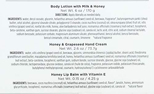 Burt's Bees Coffret cadeau de vacances Honey Pot soin hydratant corps et lèvres