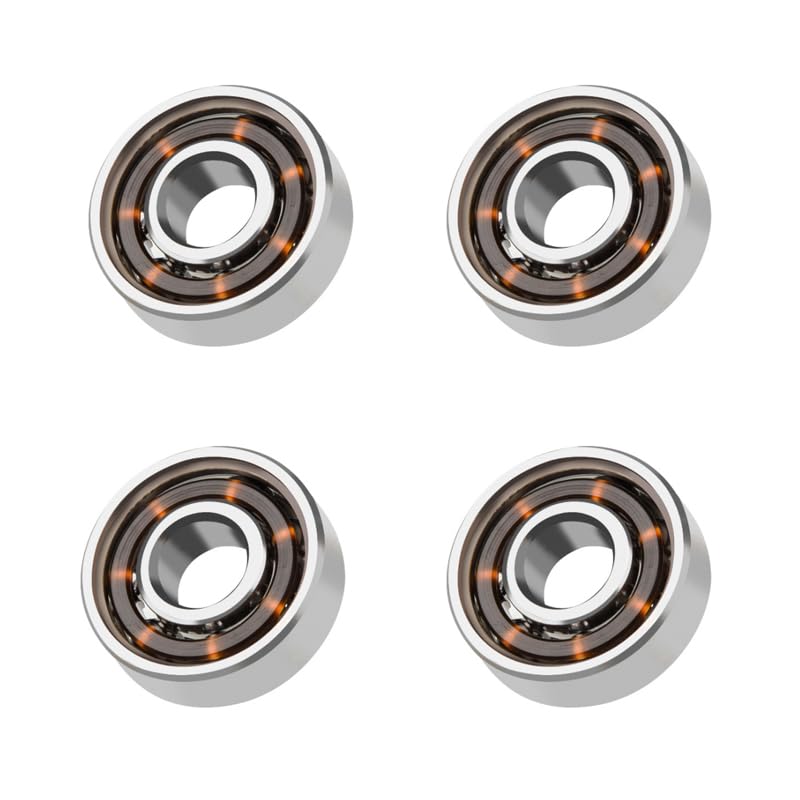 4pcs Bearing Steel 608 Inline Roller Wheel Bearing 8x22x7mm Shaft for Fingertip Gyro