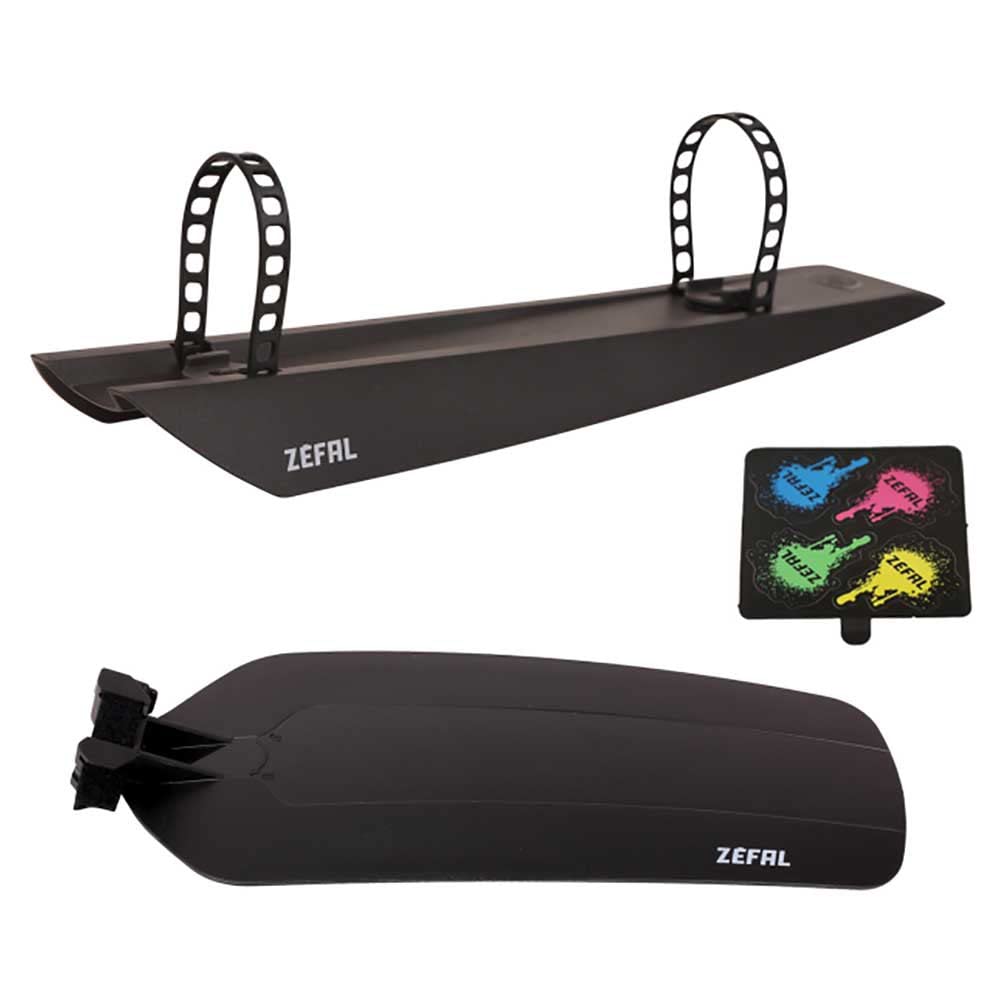 Zefal Kid MTB Mudguard Set, Black, 16