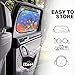 MOVINPE Car Sun Shade for Baby Kids 2 Pack Static Cling Side Window Car 80GSM Rear Sunshades Universal with 8 Suction Cups and Storage Bag - Sun Glare and UV Rays Protection (Undersea Animals)