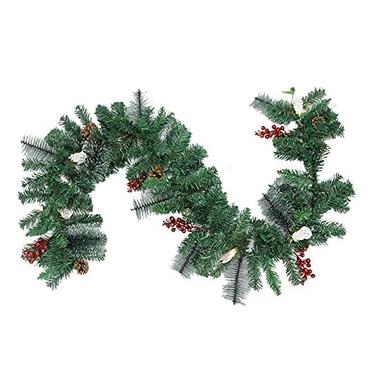 Blomma jul vinstockar snöre juldekoration träd trappa konstgjord rottingkrans heminredning
