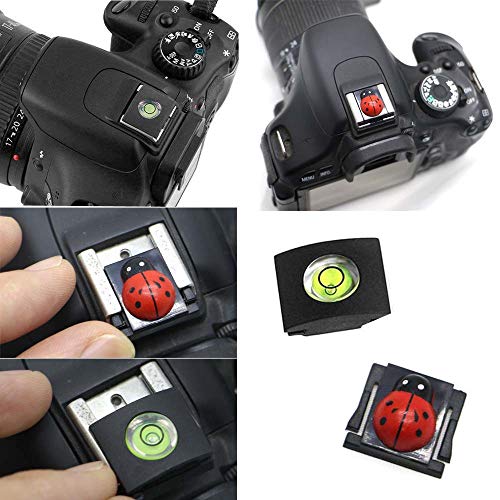 Pctc D3200 Tempered Glass Screen Protector For Nikon D3500 D3400 D3100 D3200 D3300 Dslr Camera Cover, 2* Hot Shoe Cap Cover (Ladybug & Bee) #TOP6