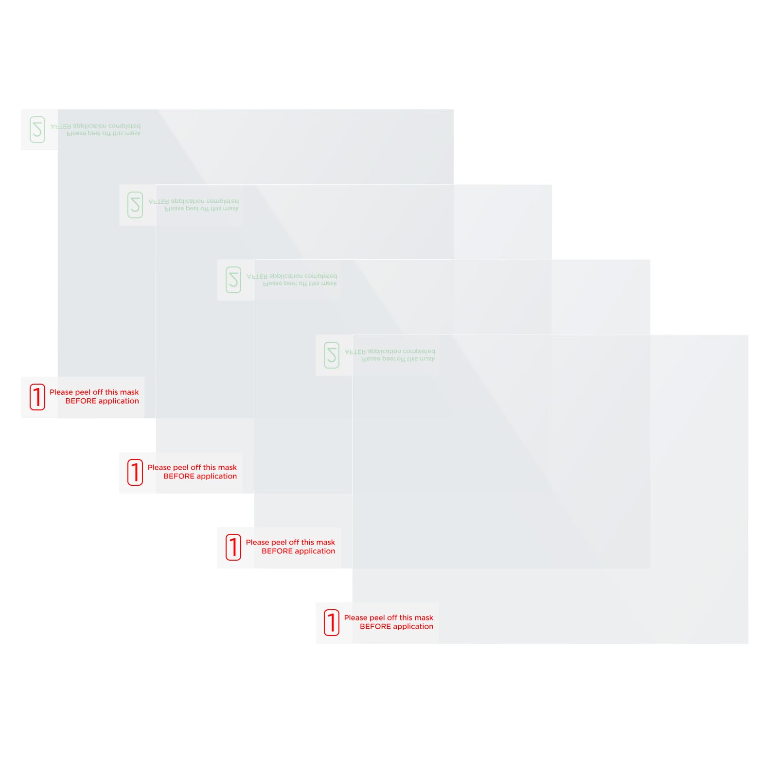 VIOFO 4 x Transparent Plastic Static Windshield Sticke, Compatible with All VIOFO Dashcams