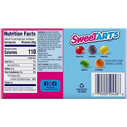 Image of SweeTARTS Mini Chewy Theater Box, 3.75 oz