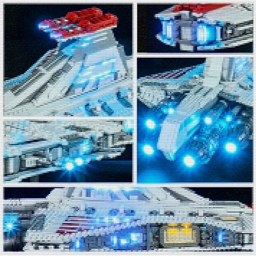 YEABRICKS LED Light for Lego-75367 Star Wars Venator-Class Republic Attack Cruiser Building Blocks Model (Lego Set NOT Included) - Image 4