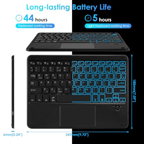 Teclado inalámbrico universal compacto para solucionar la escritura lenta en tabletas 3