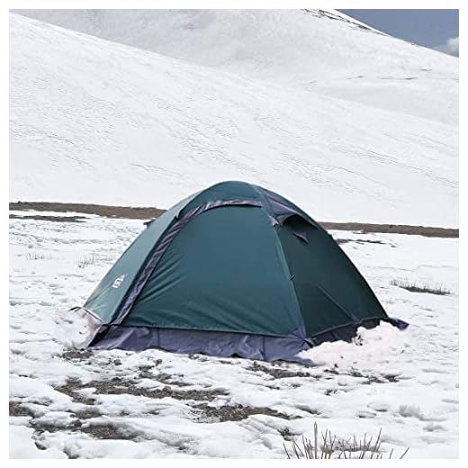 CAMPPAL Professional 1-2 Person 4 Season Mountain Tent, Lightweight Backpacking Tent, Strong Durable Waterproof Windproof Snowproof Outdoor Hunting Hiking Camping Tent (MT057)