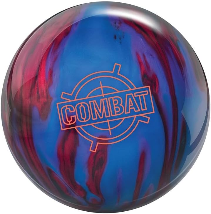 Brunswick Professionally Drilled Combat Bowling Ball (This Item Includes a Free Bowlerstore Rubber Shammy- Colors Will Vary for The Shammy)