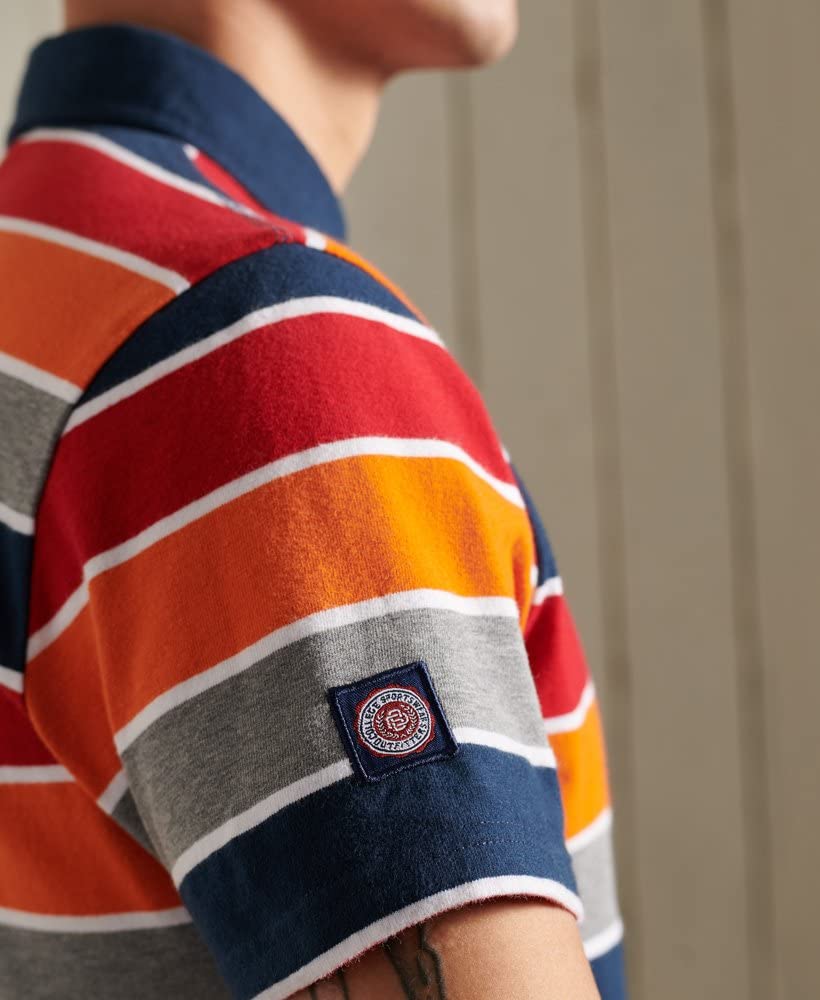 Superdry Academy Stripe Polo Uomo