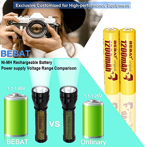 Aaa Rechargeable Battery 1200Mah Triple Aaa Batteries Rechargeable Aaa Batteries Aaa Size 8 Pack Triple A Batteries 1.2V Triple A Battery High Capacity 3A Batteries Nimh Aaa Rechargable Batteries #TOP3