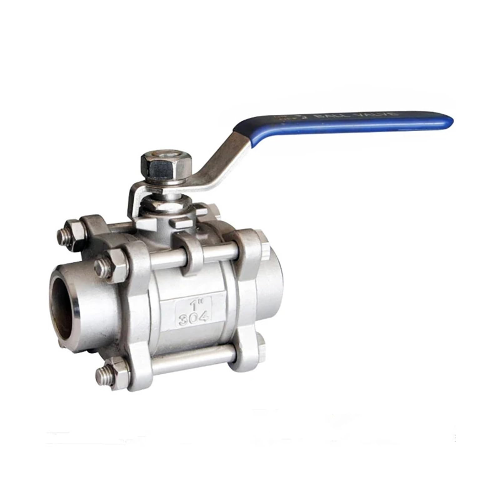 Valvola Valvola a sfera filettatura femmina 1'' SS304 Valvola a sfera con ghiera a tre morsetti a tre pezzi(SS304)