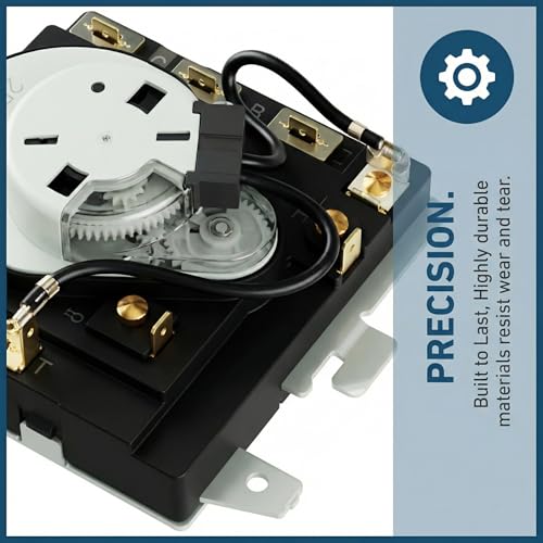 Image of WE4M527 TMD16M10 Dryer Timer Replacement for GE Dryer - Direct Fit 234D1296P001, 2-Year Warranty, Compatible with Models GHDP490EF3WW, GTDP490ED2WS, GHDP490EF1WW, DPSR610EG8WT & More