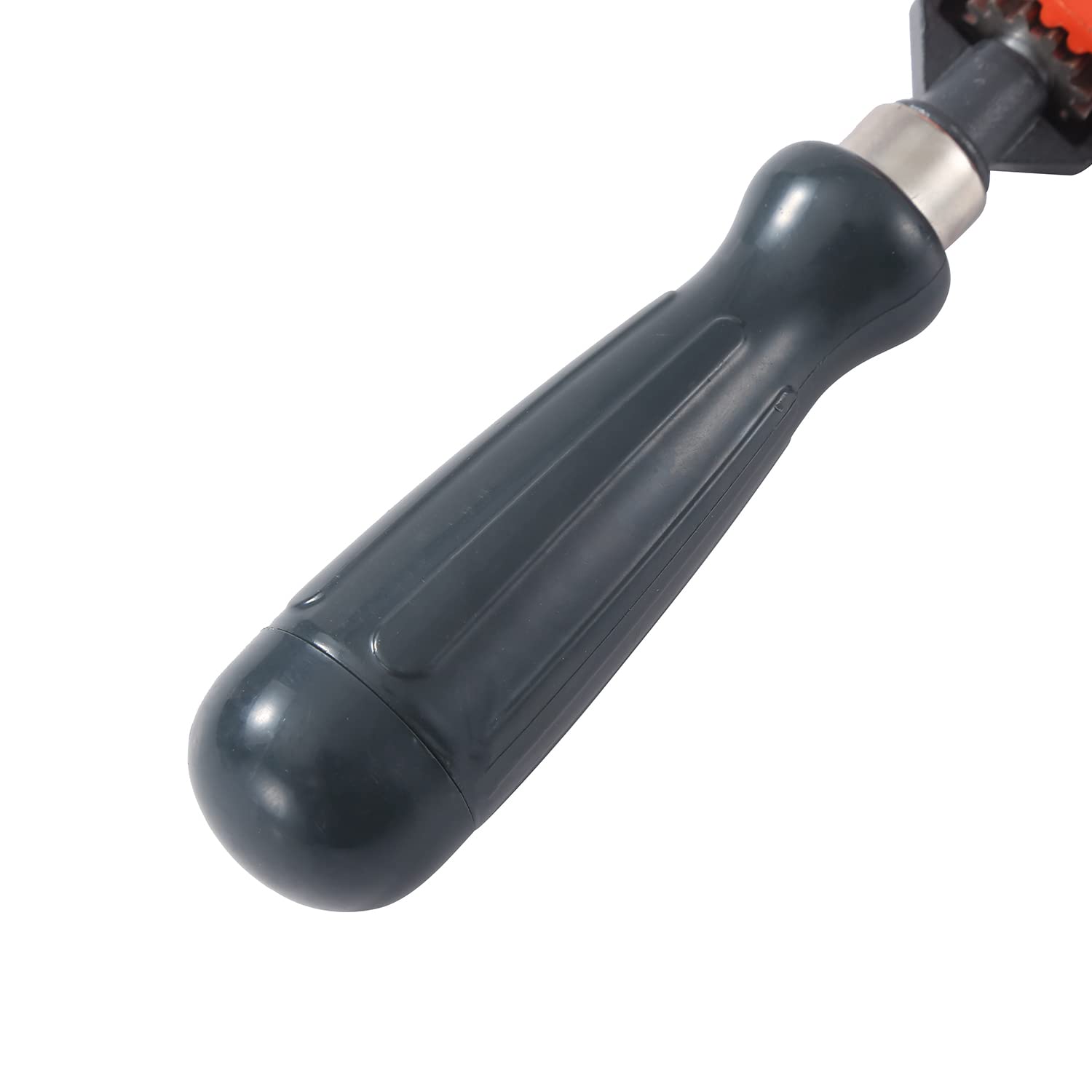 KATSU Trapano manuale, capacità 10 mm 3/8 pollici, mandrino di precisione a doppio ingranaggio, trapano manuale per punzonare legno, plastica, acrilico, circuiti stampati 313014