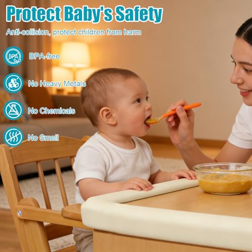 Miniatura 5 de Vicloon Protectores Para Bordes, 2m 2 Conjunto Espuma, Muebles, Súper Pruebas En Pantalla Y La Seguridad Para El Bebé, Suave Marfil Blanco